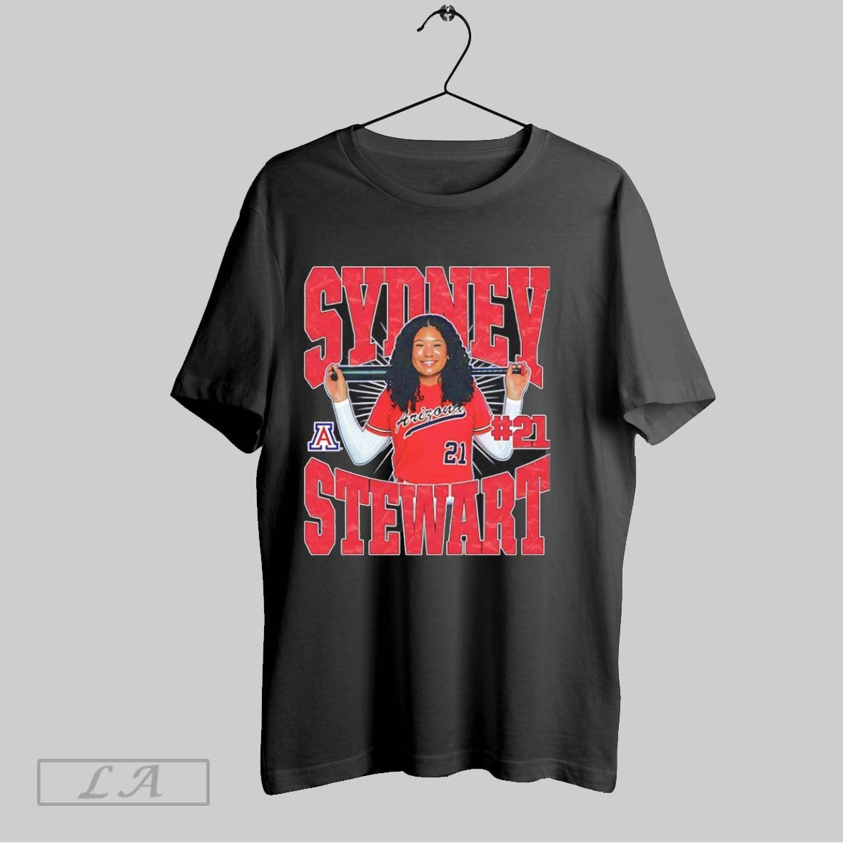 Original Sydney Stewart 21 Arizona Wildcats Softball Graphic Vintage