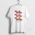 Original Tampa Bay Buccaneers She Is Football 2025 T-Shirts, Hoodie, Sweatshirt | AU01DripNestTees.com