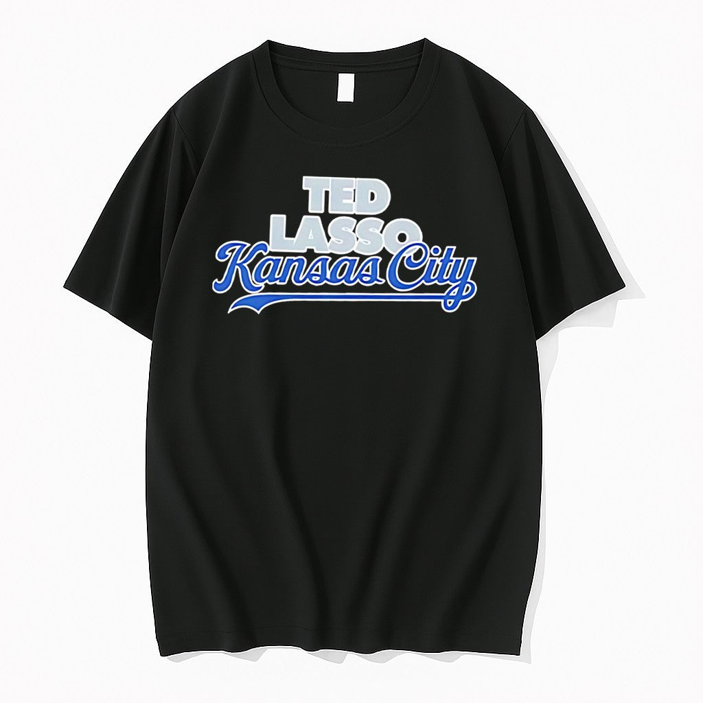Original Ted Lasso Kansas City Baseball Text Tee Tshirts Jpg