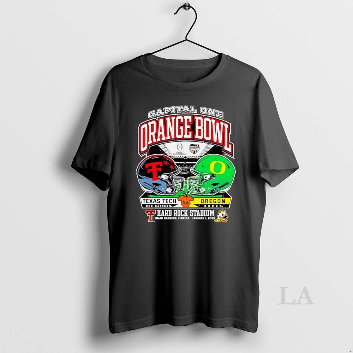 Original Texas Tech Vs Oregon 2025 Capital One Orange Bowl Helmet T-Shirts, Hoodie, Sweatshirt | AU01DripNestTees.com