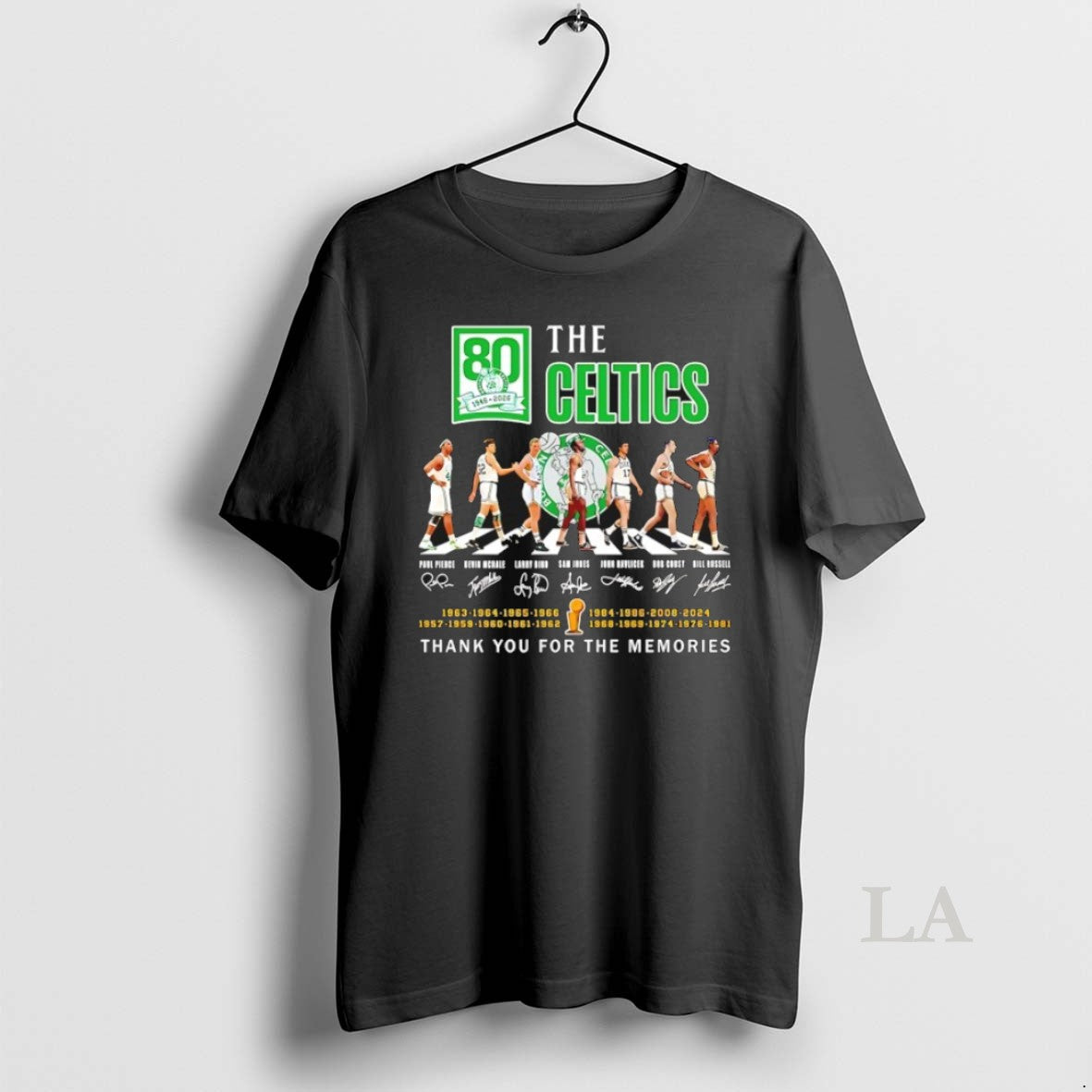 Original The Boston Celtics Players Abbey Road 80 Years 1946 2026 Thank You For The T-Shirts, Hoodie, Sweatshirt