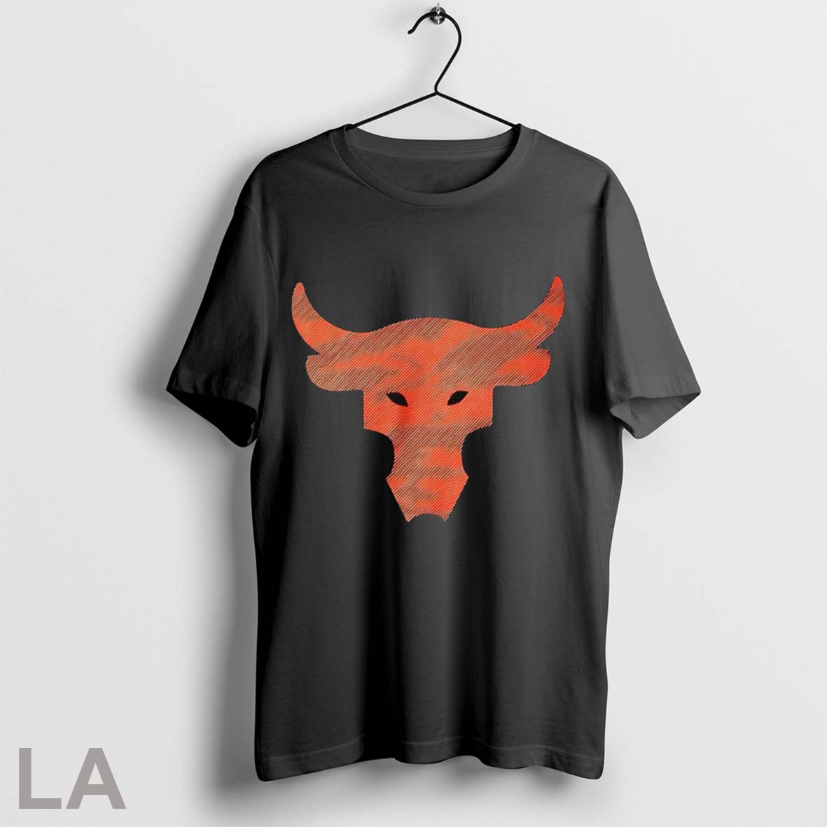 Original The Rock Wearing Brahma Bull Logo