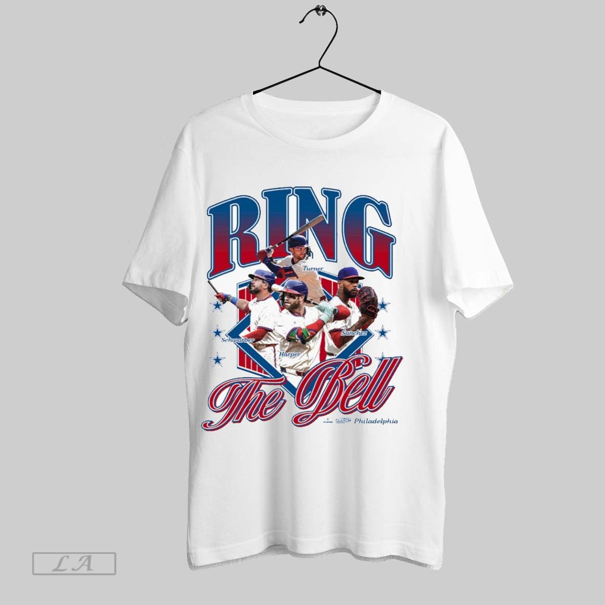 Original Turner Schwarber Harper And Sanchez Ring The Bell Philadelphia Phillies Mlb Graphic