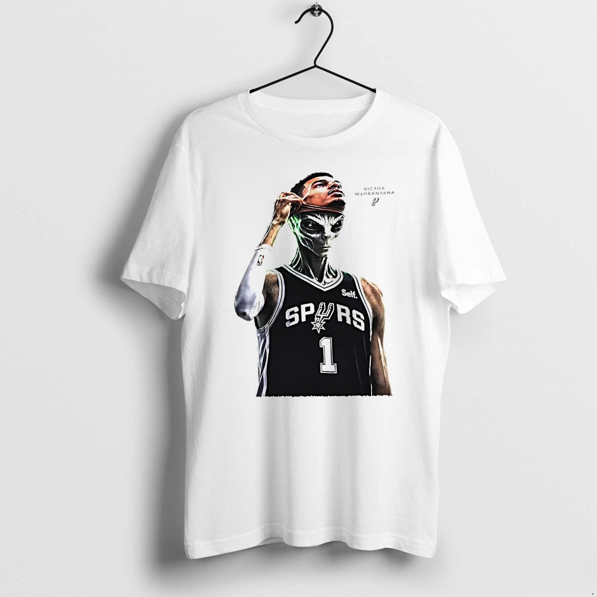 Original Victor Wembanyama 1 Spurs Mvp Alien Mask Tshirts Jpg