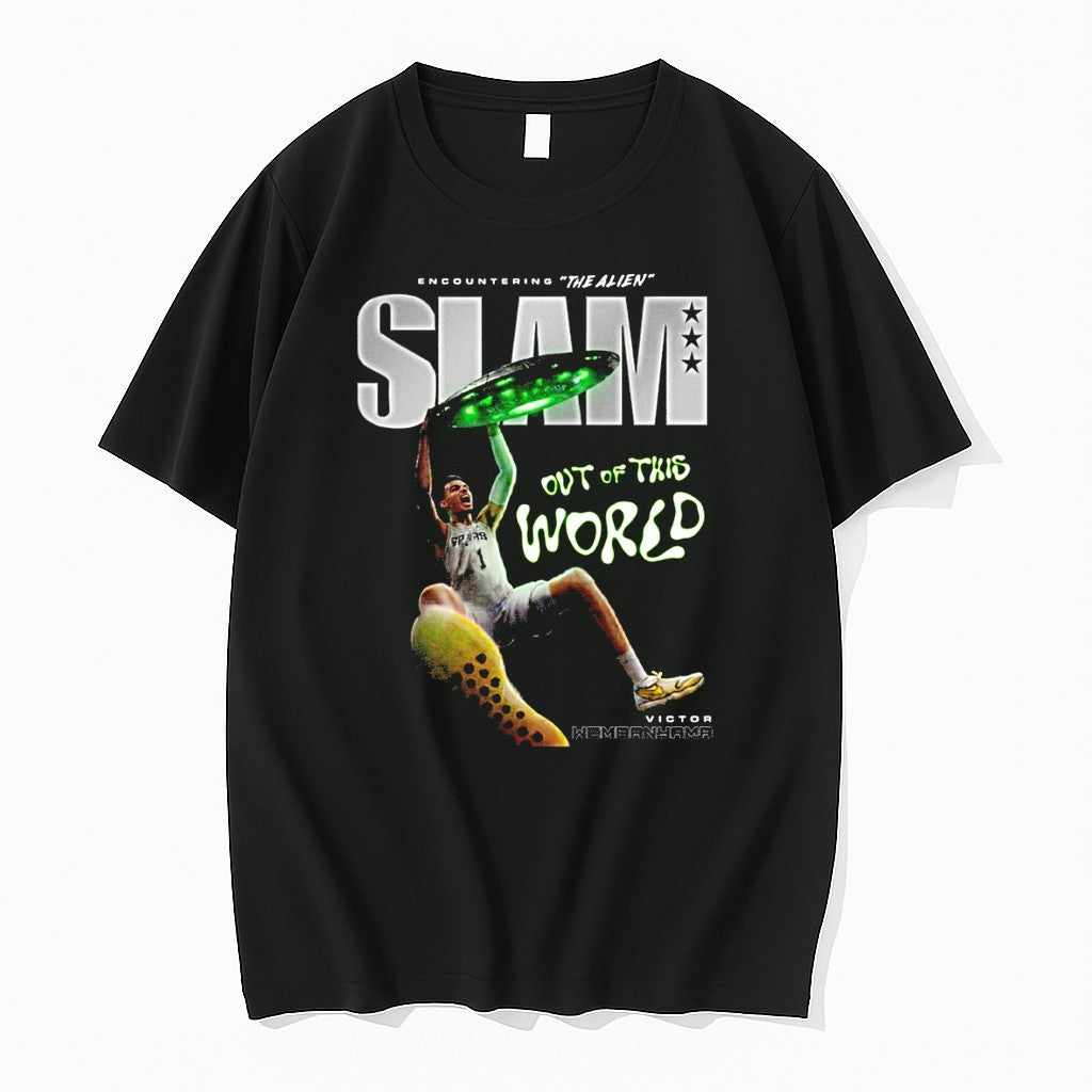 Original Victor Wembanyama Encountering The Alien Slam Out Of This World Tshirts