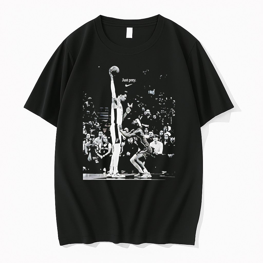 Original Victor Wembanyama Shai Gilgeous Alexander Basketball Just Prey Nike Logo Tshirts