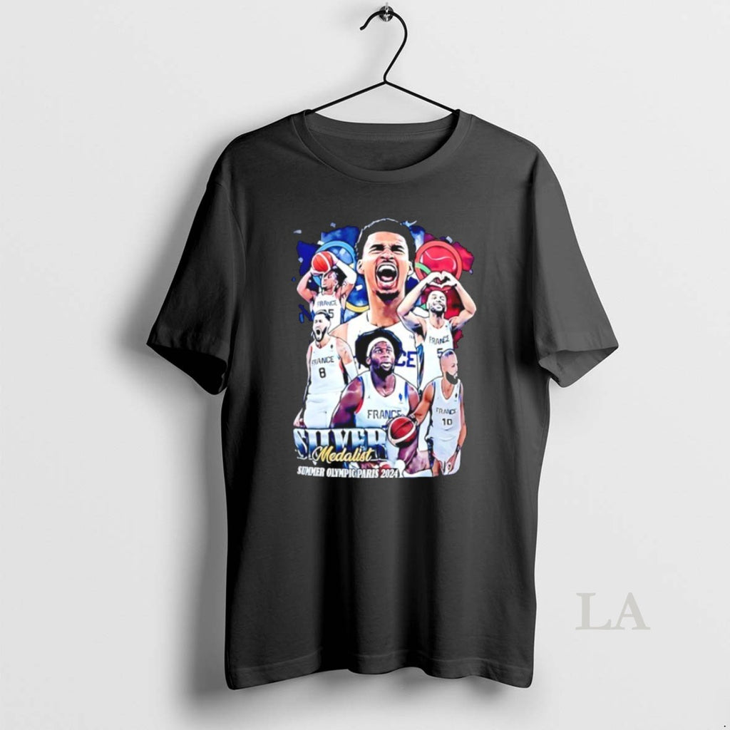 Original Victor Wembanyama Silver Medalist Summer Olympic Paris 2024 T-Shirts, Hoodie, Sweatshirt | AU01DripNestTees.com