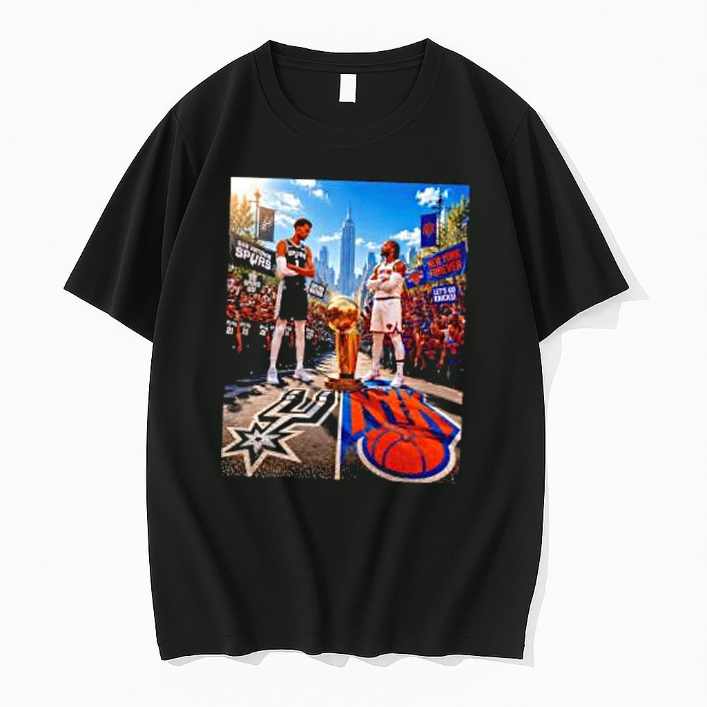 Original Victor Wembanyama And Jalen Brunson Championship Trophy 2026 Tshirts