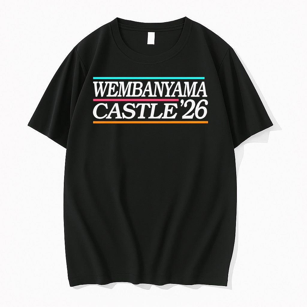 Original Victor Wembanyama And Stephon Castle San Antonio Spurs Basketball Nba 2026 Tshirts