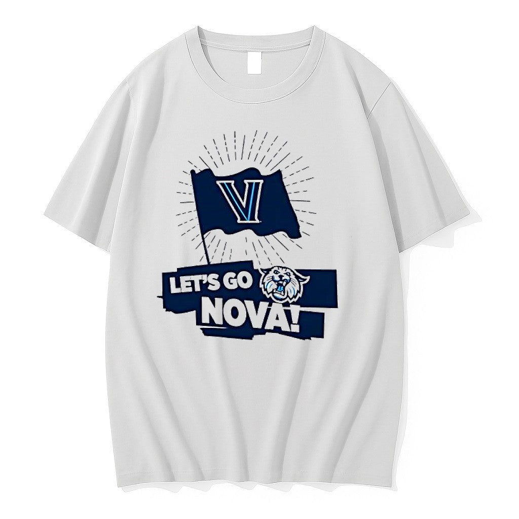 Original Villanova Wildcats University Lets Go Nova Flag Tshirts Jpg