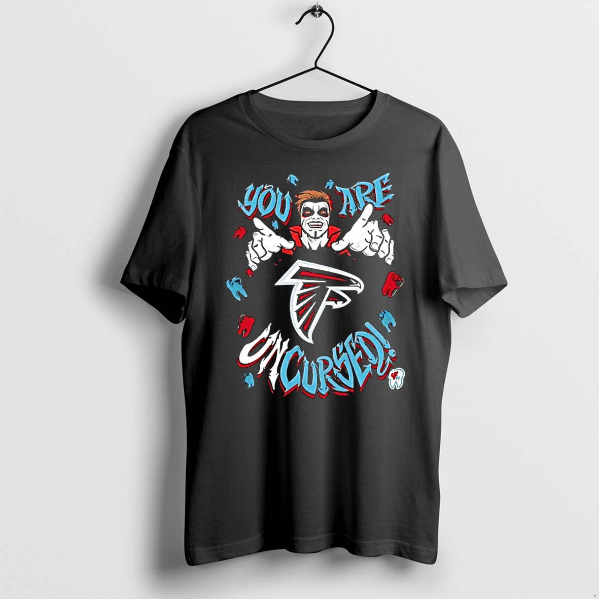 Original Wwe Drops Danhausen X Atlanta Falcons You Are Cursed Vampire Tshirts