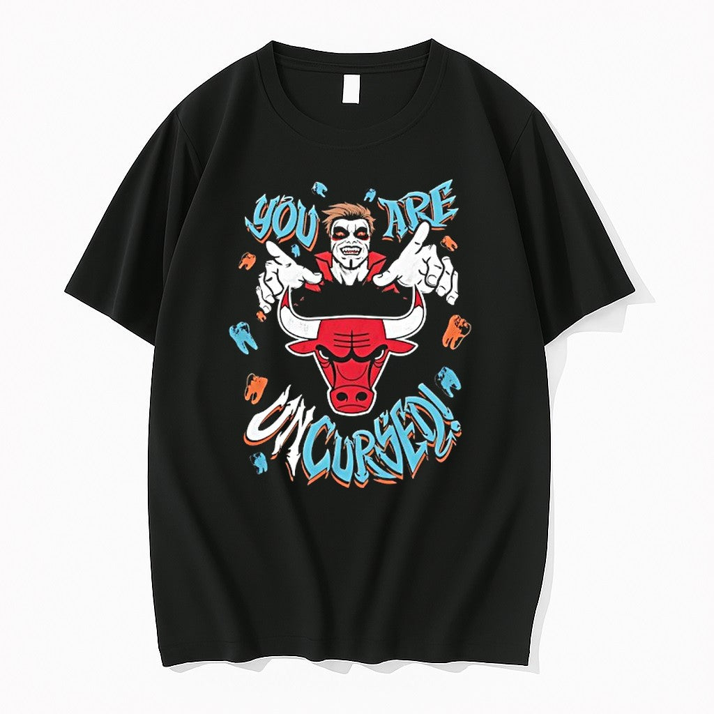 Original Wwe Drops Danhausen X Chicago Bulls You Are Uncursed Tshirts Jpg