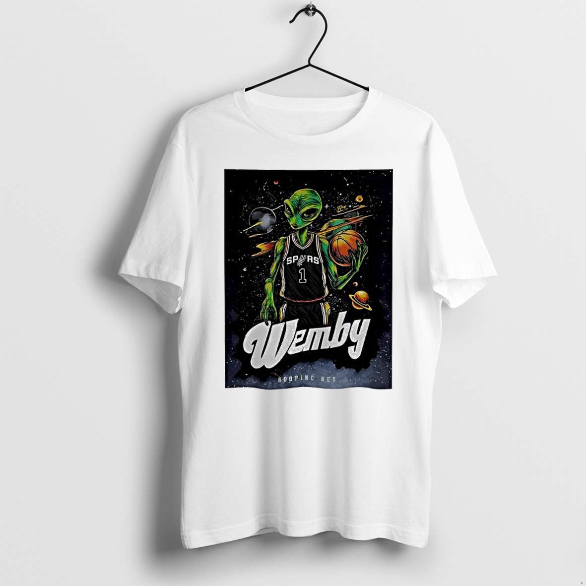 Original Wemby Alien Victor Wembanyama Spurs Graphic Tshirts Jpg