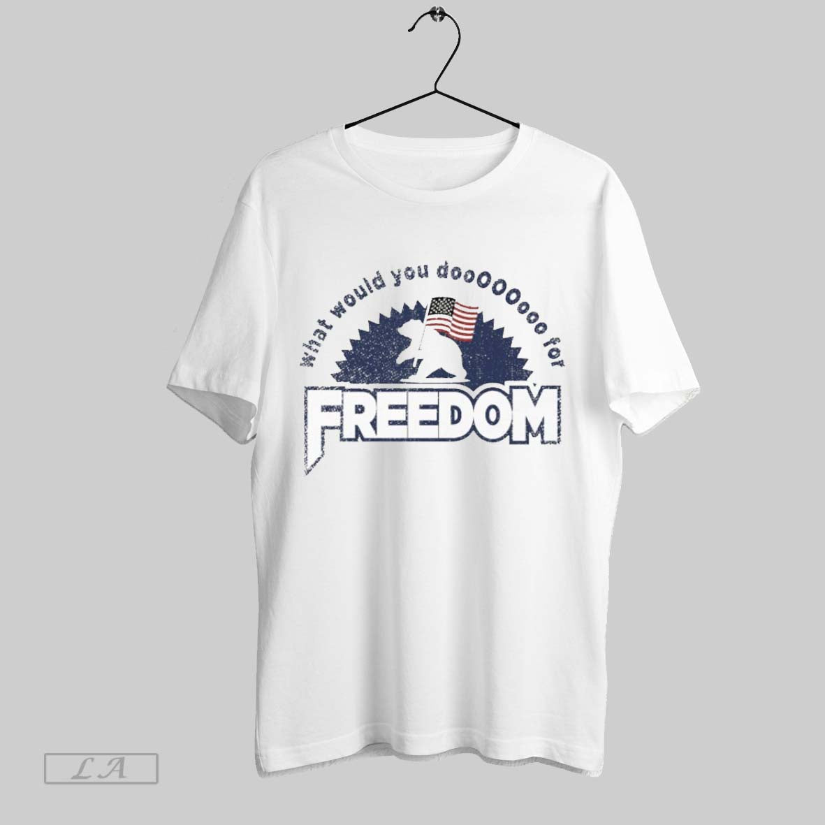 Original What Would You Do Freedom Bear American Flag