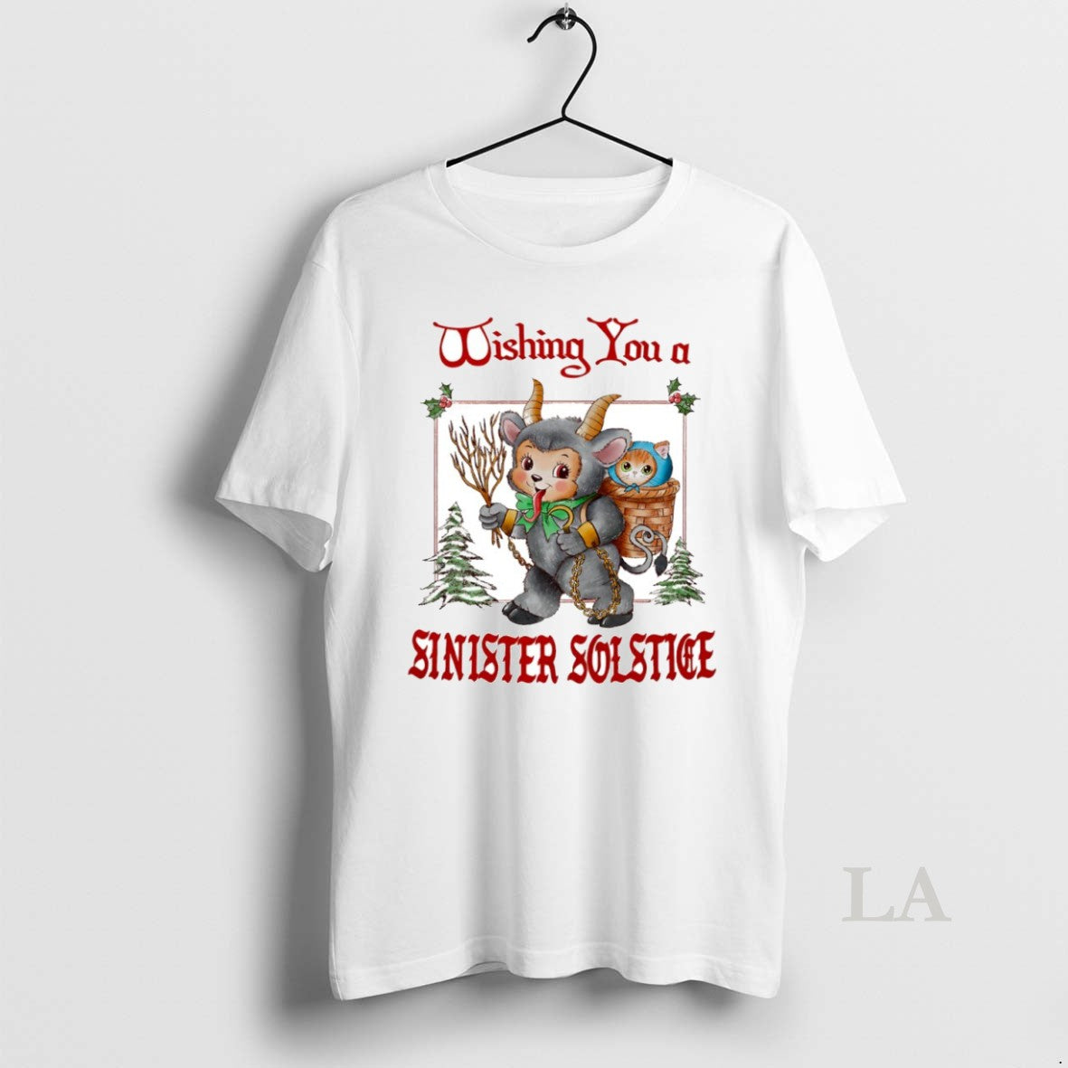 Original Wishing You A Sinister Solstice Circle T-Shirts, Hoodie, Sweatshirt | AU01DripNestTees.com