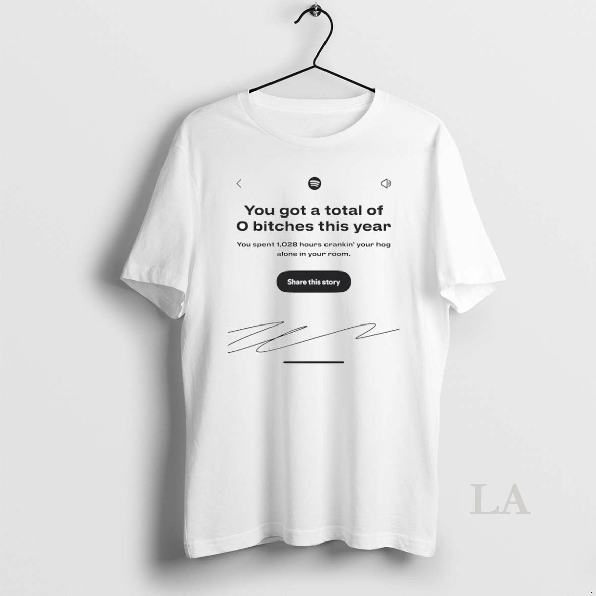 Original You Got A Total Of 0 Bitches This Year Signature Circle T-Shirts, Hoodie, Sweatshirt | AU01DripNestTees.com