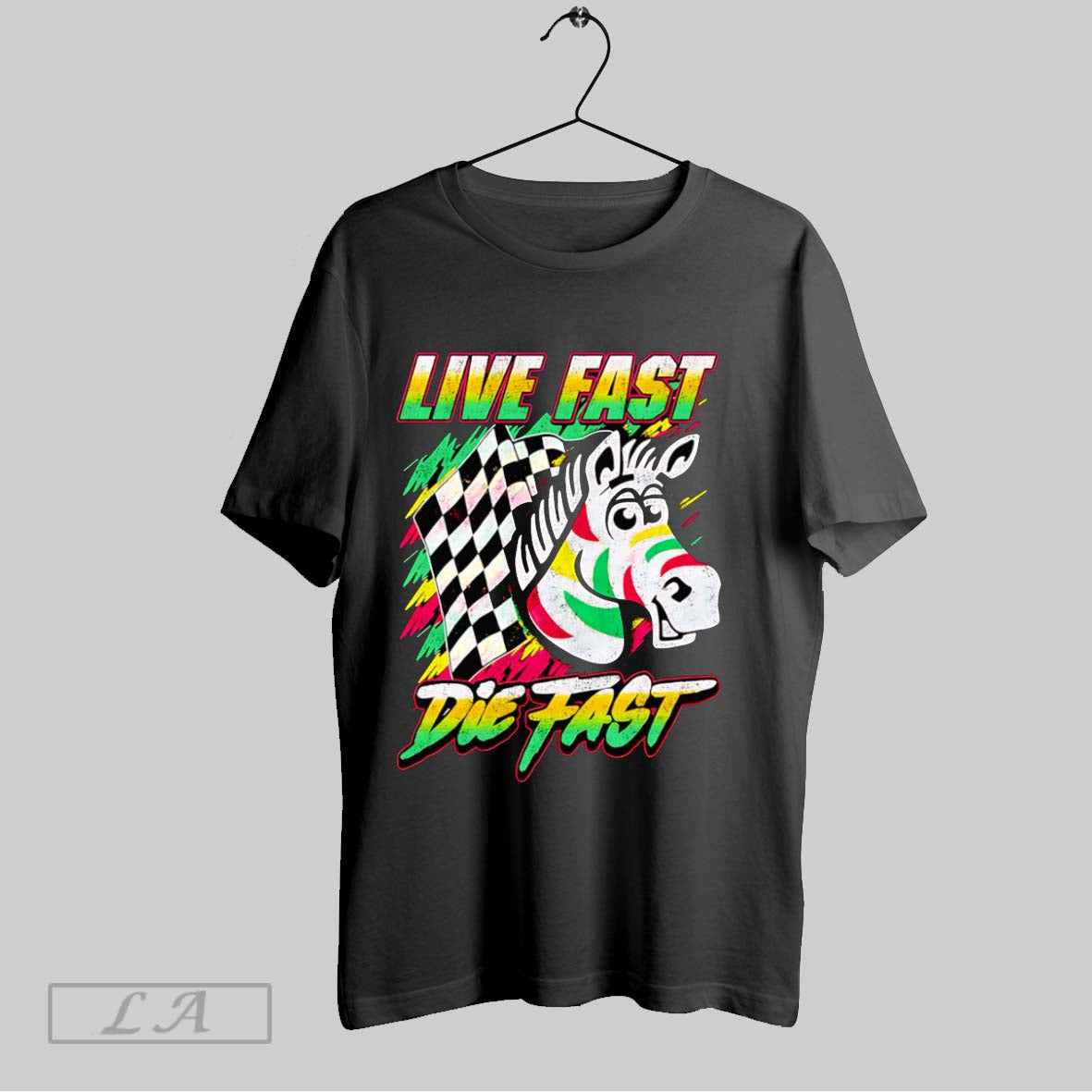 Original Zebra Live Fast Die Fast