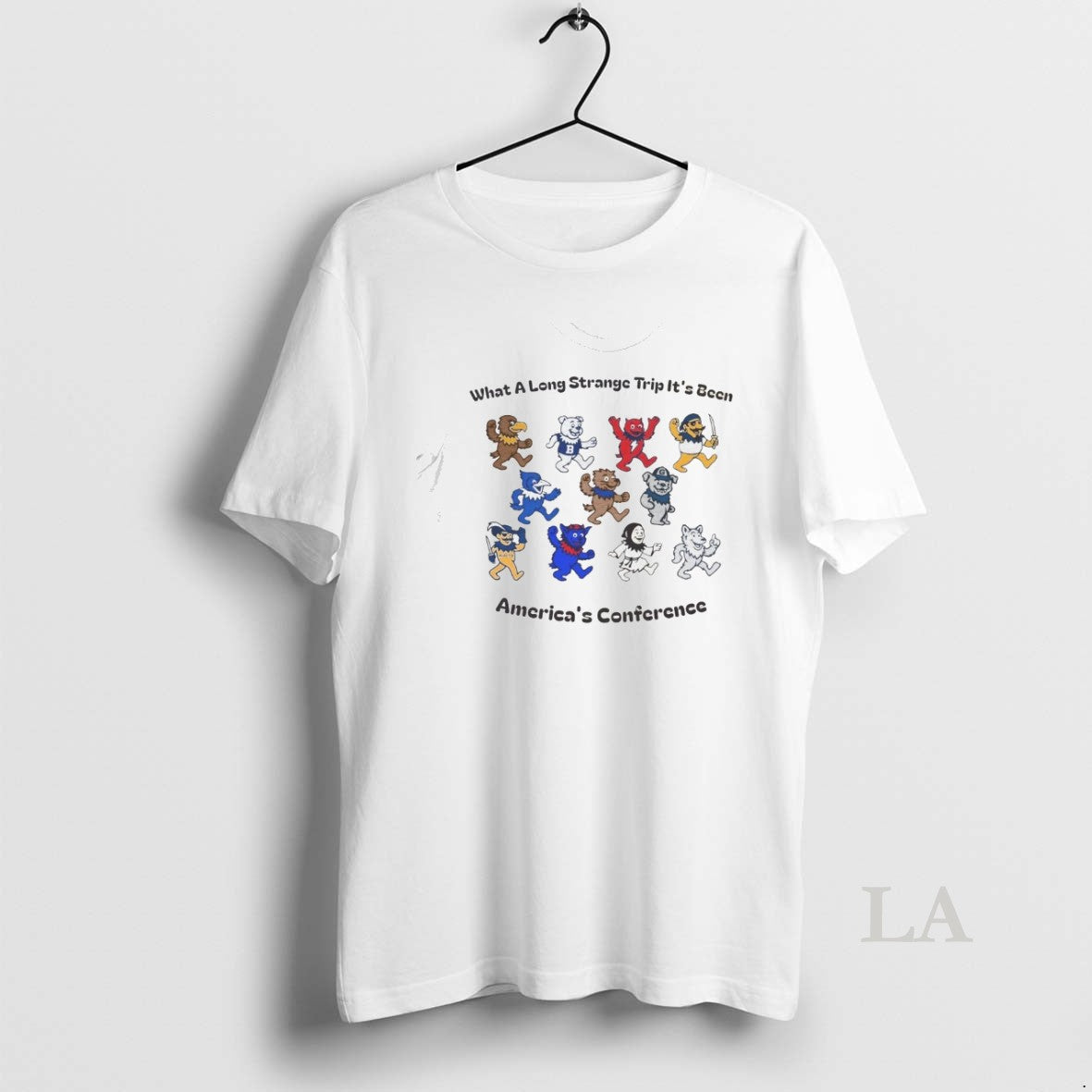 Original What A Long Strange Trip Its Been Americas Conference Big East X Grateful Dead T-Shirts, Hoodie, Sweatshirt