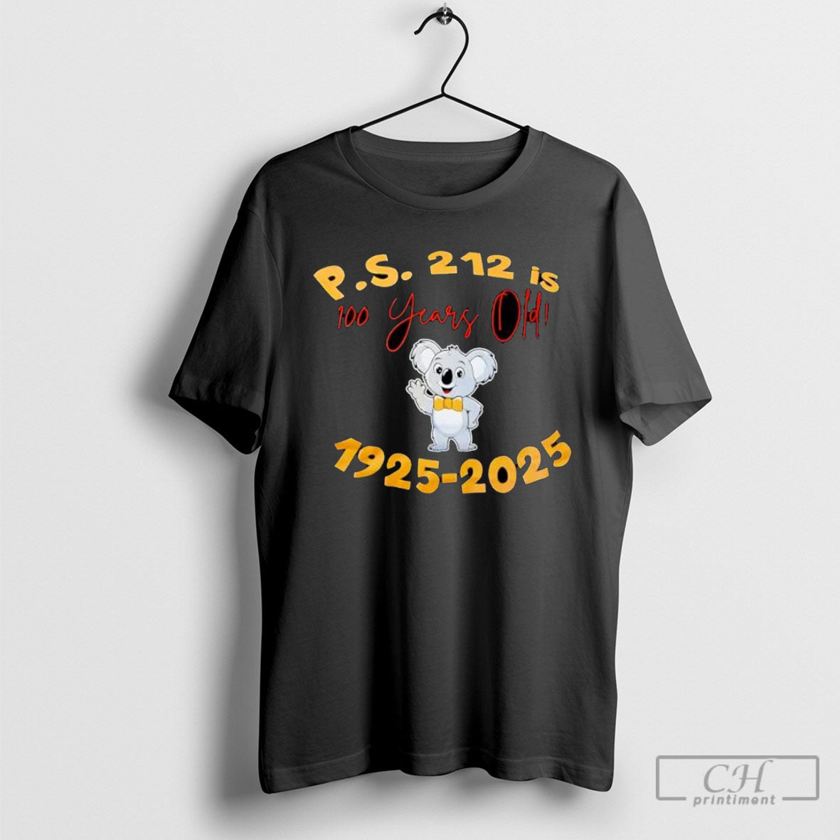 P S 212 Is 100 Years Old 1925 2025 Koala Shirt