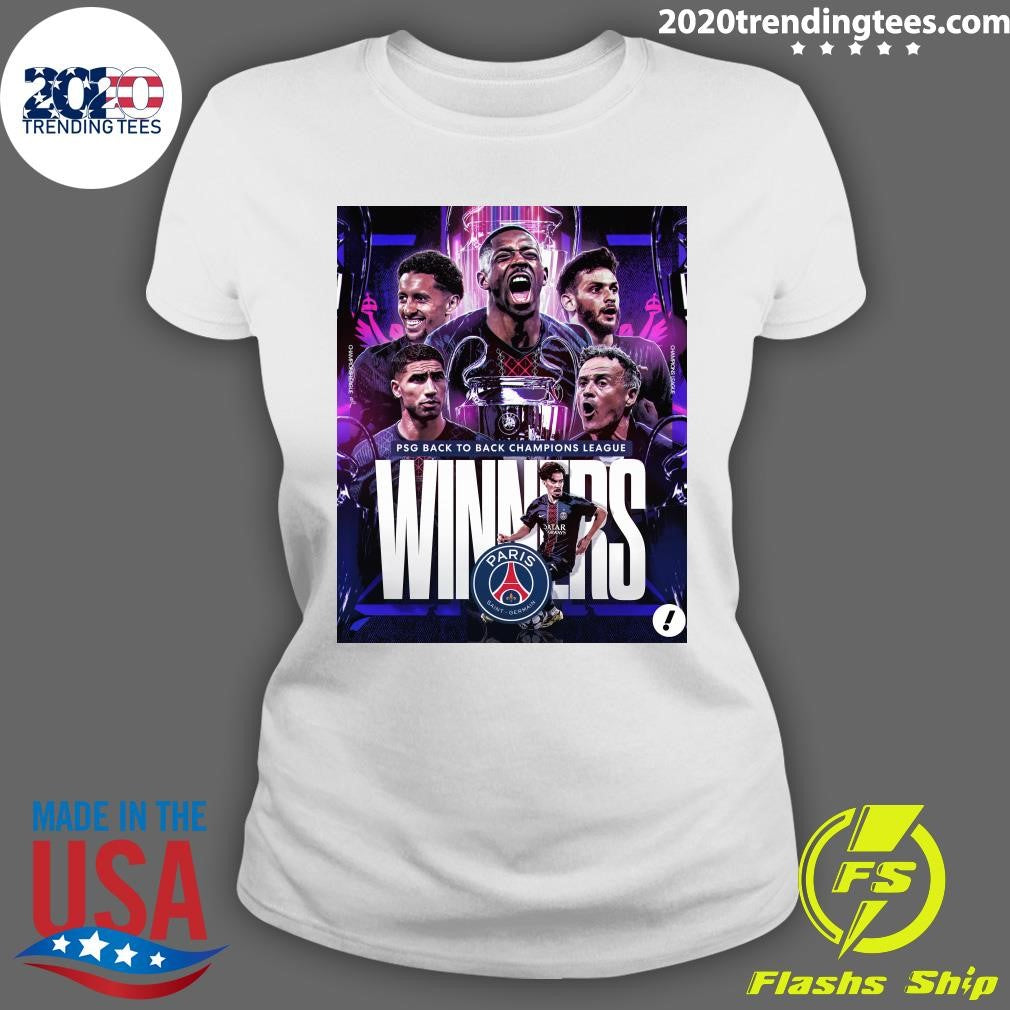Paris Saint-Germain defeats Arsenal in a penalty shootout to win the UEFA Champions League Final Shirt
