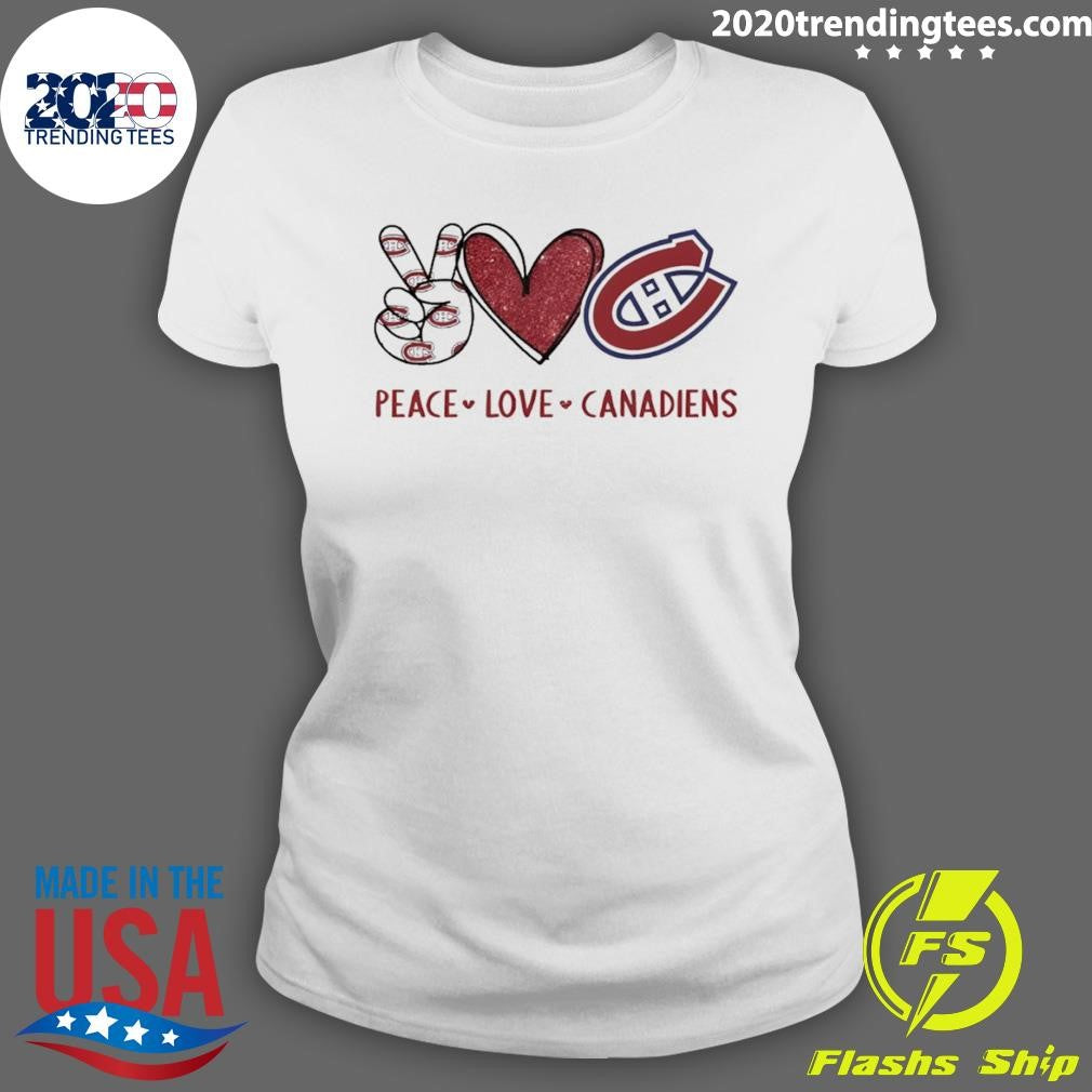 Peace Love Montreal Canadiens Hockey Nhl 2026 Shirt