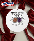 Peanut butter jelly time Ornament