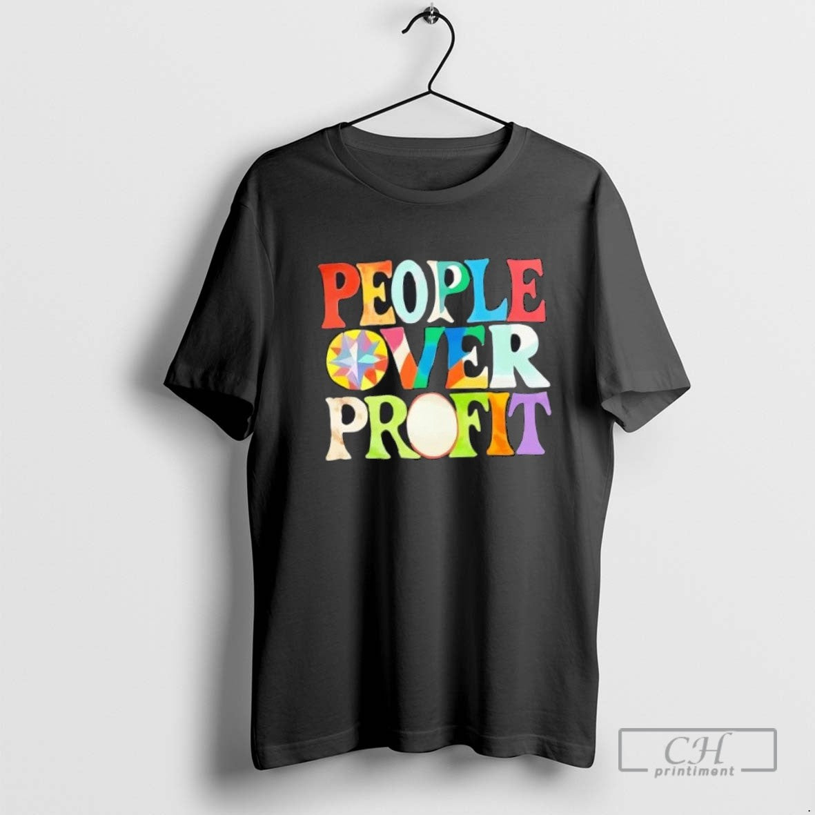 People Over Profiit Colors T Shirt Sweater