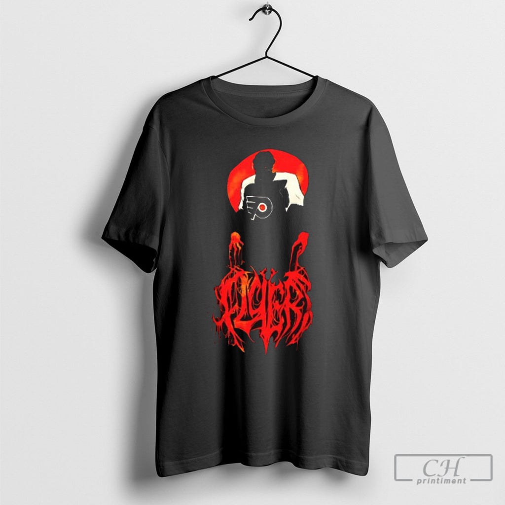 Philadelphia Flyers Dark Red Gothic Graphic Hockey