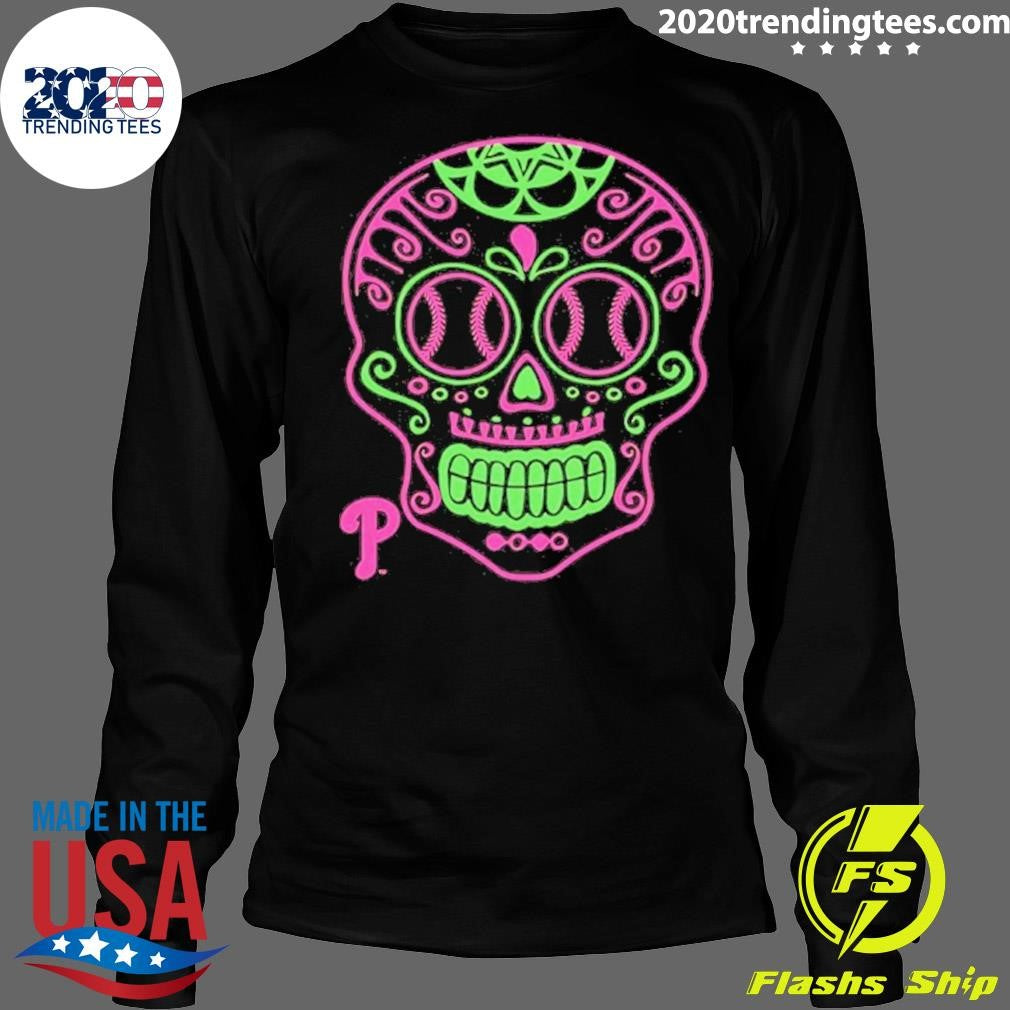 Philadelphia Phillies Sugar Skull Shirt