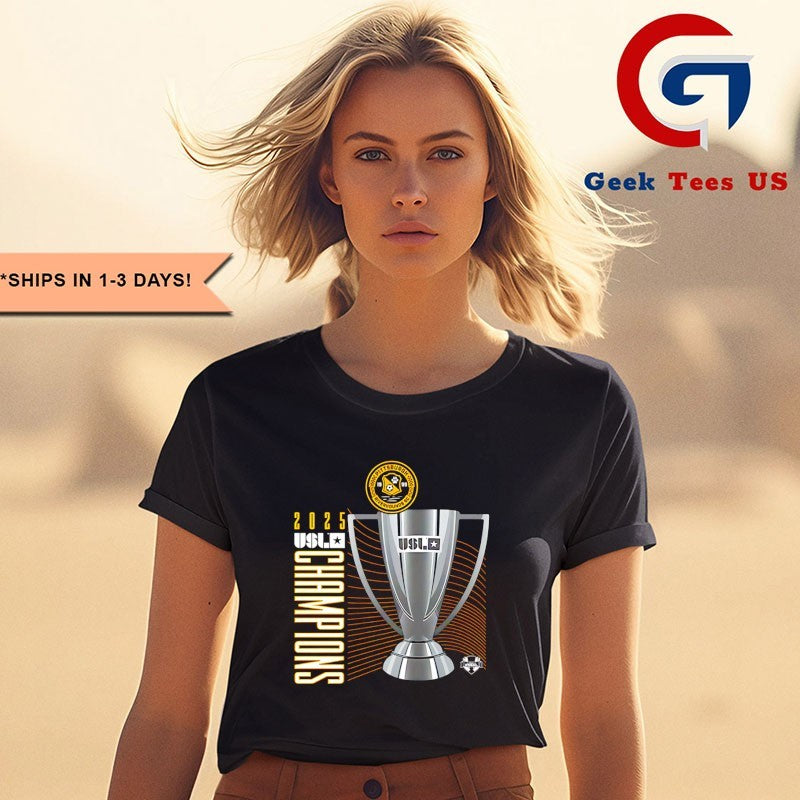 Pittsburgh Riverhounds SC 2025 USL Championship Final Champions trophy shirt