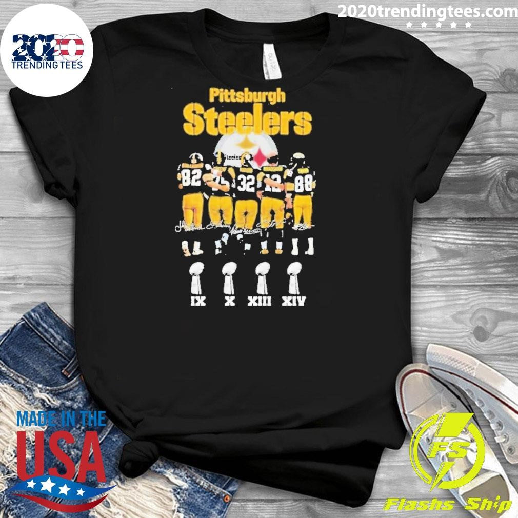 Pittsburgh Steelers Stall Worth Greene Harris Bradshaw Swann Shirt