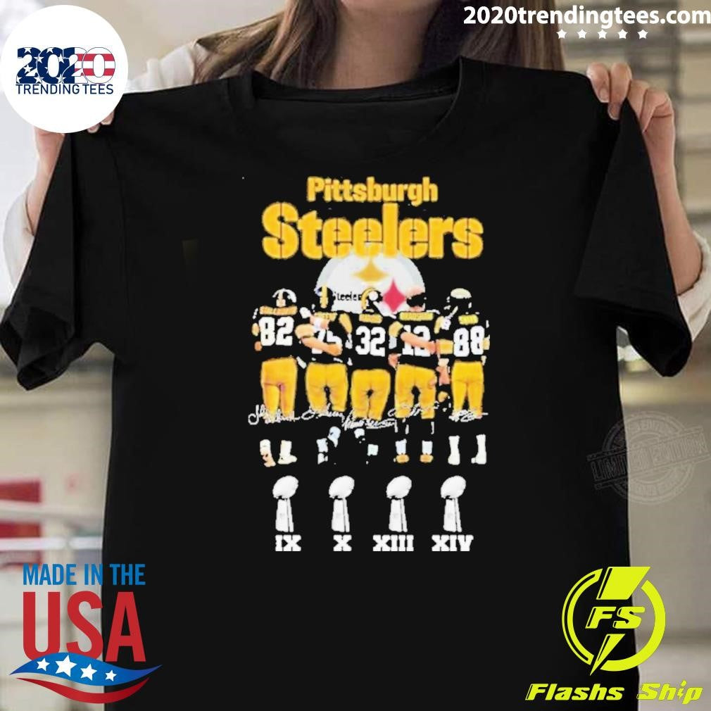 Pittsburgh Steelers Stall Worth Greene Harris Bradshaw Swann Shirt
