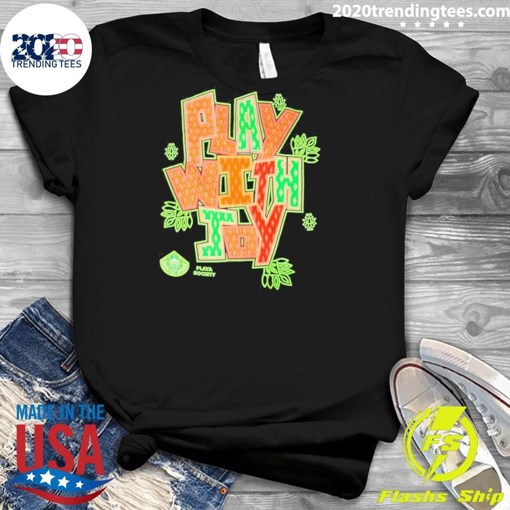 Playa Society Play With Joy WNBA Graphic Shi