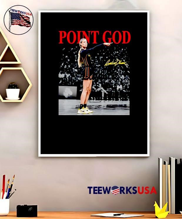 Point God Caitlin Clark Signature Pointing WNBA shirt