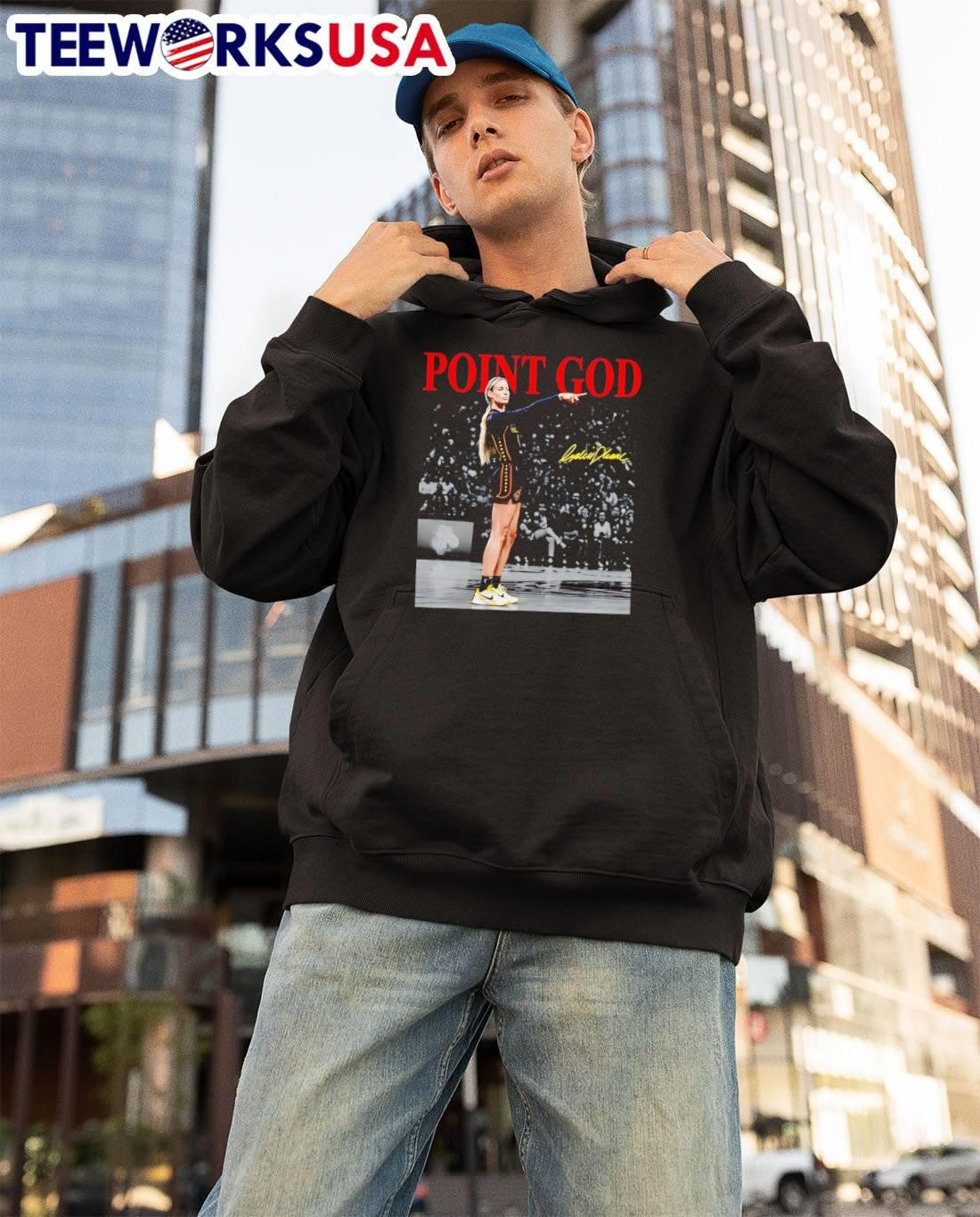 Point God Caitlin Clark Signature Pointing WNBA shirt