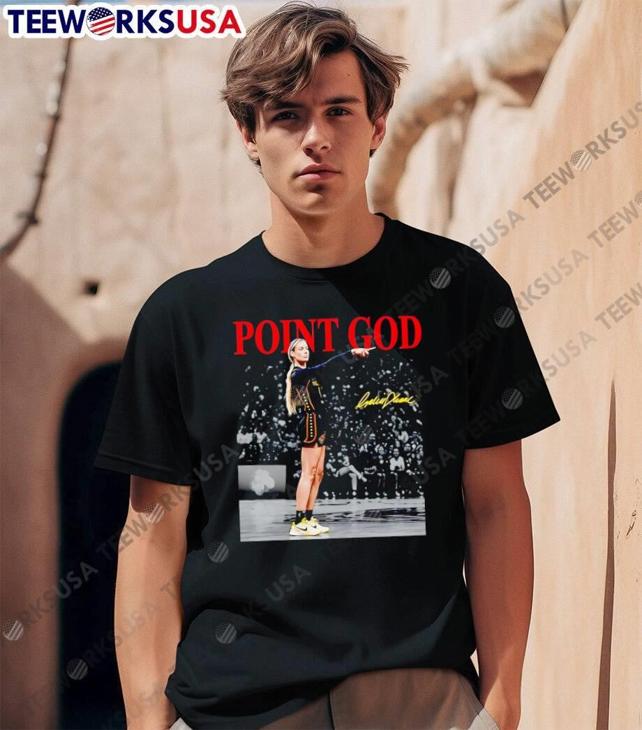 Point God Caitlin Clark Signature Pointing WNBA shirt