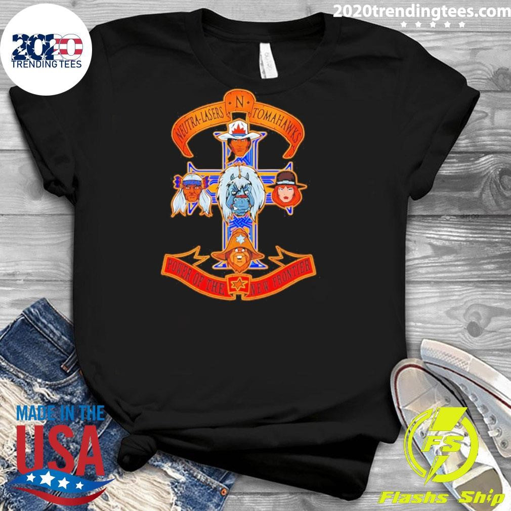 Power Of The New Frontier Heroes Of Bravestarr And Guns N Roses’ Appetite For Destruction Shirt