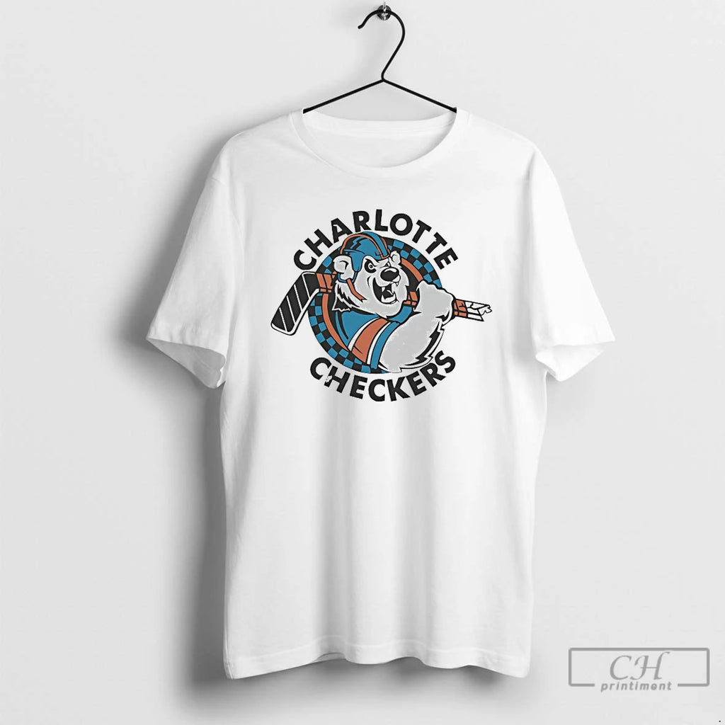 Premium 1993 Charlotte Checkers Logo T-Shirts, Hoodie, Sweatshirt | AU01DripNestTees.com