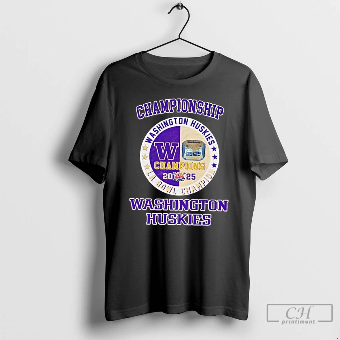 Premium 2025 Championship Washington Huskies La Bowl T-Shirts, Hoodie, Sweatshirt | AU01DripNestTees.com