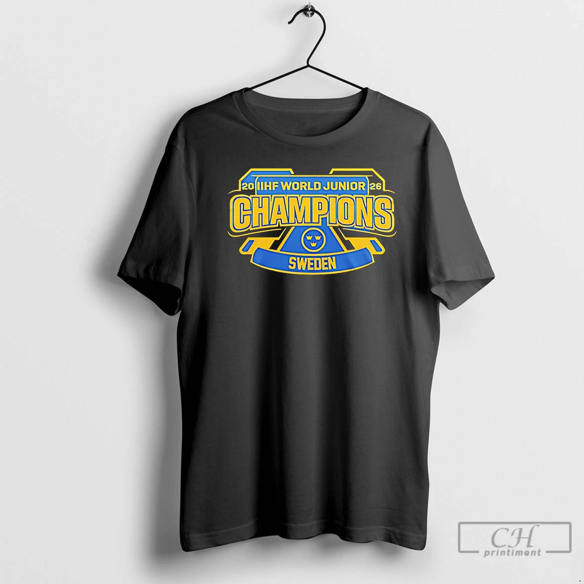 Premium 2026 Iihf World Junior Champions Sweden Tre Kronor Mastare T-Shirts, Hoodie, Sweatshirt | AU01DripNestTees.com