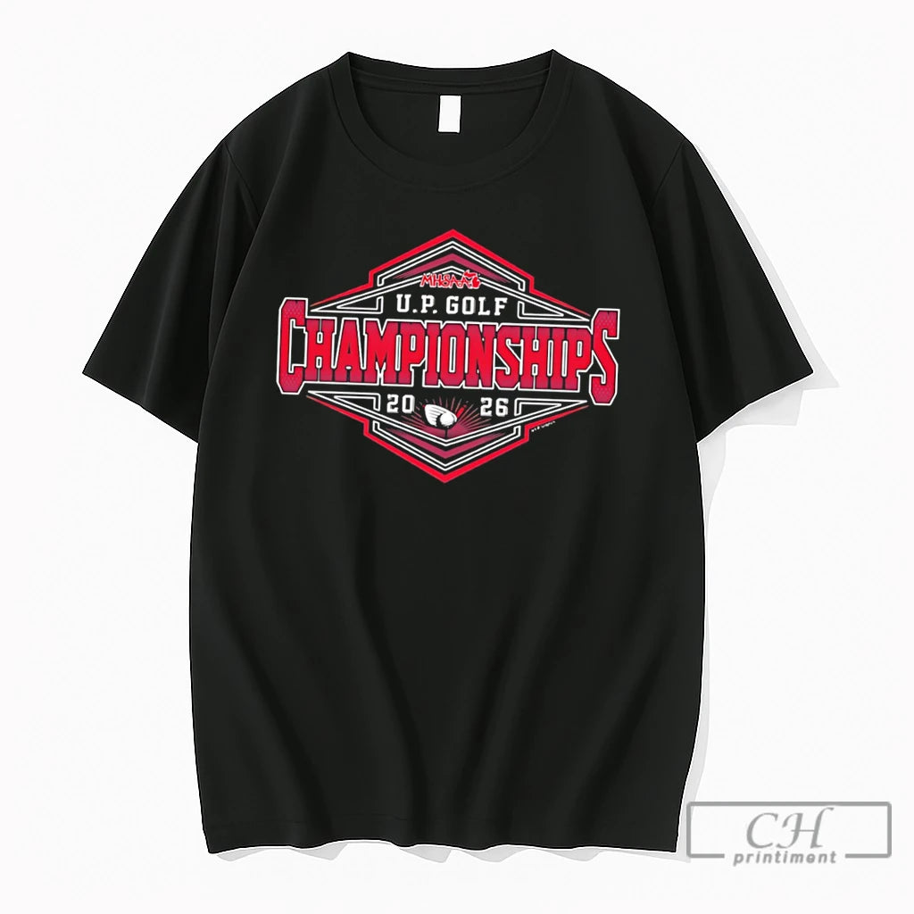 Premium 2026 Mhsaa Golf Championships Up Logo Tee