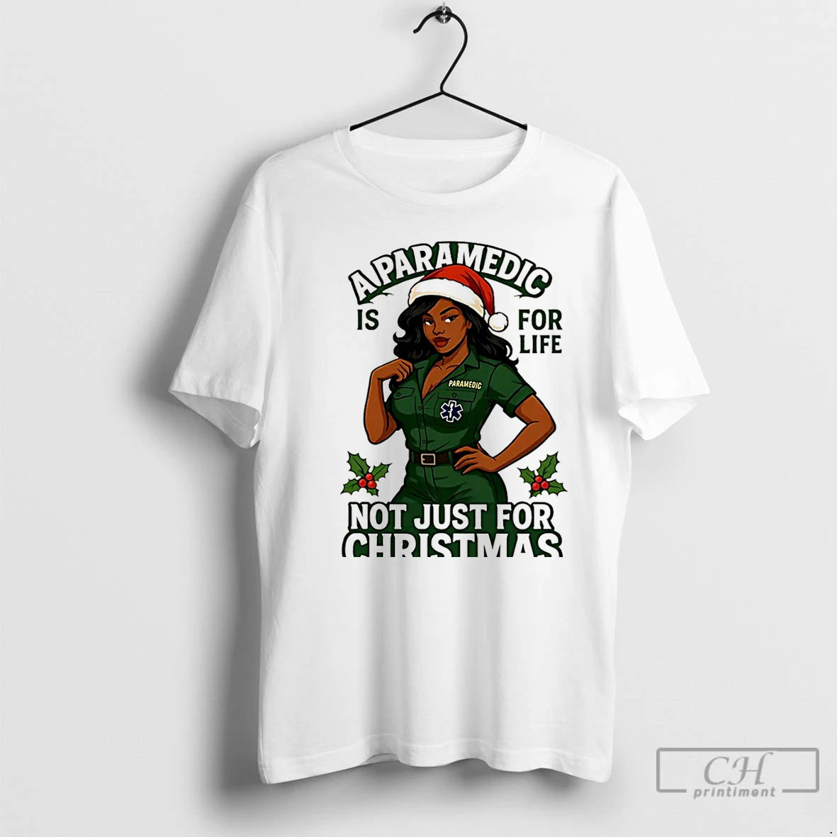 Premium A Paramedic Is For Life Not Just For Christmas Christmas T-Shirts, Hoodie, Sweatshirt | AU01DripNestTees.com