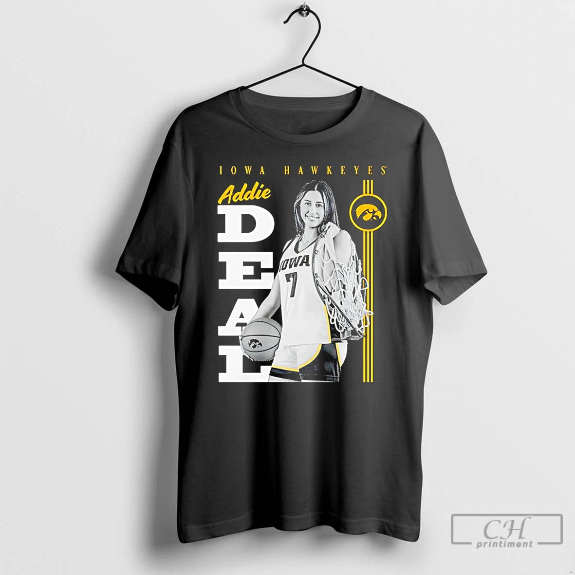 Premium Addie Deal Iowa Hawkeyes Portrait T-Shirts, Hoodie, Sweatshirt | AU01DripNestTees.com