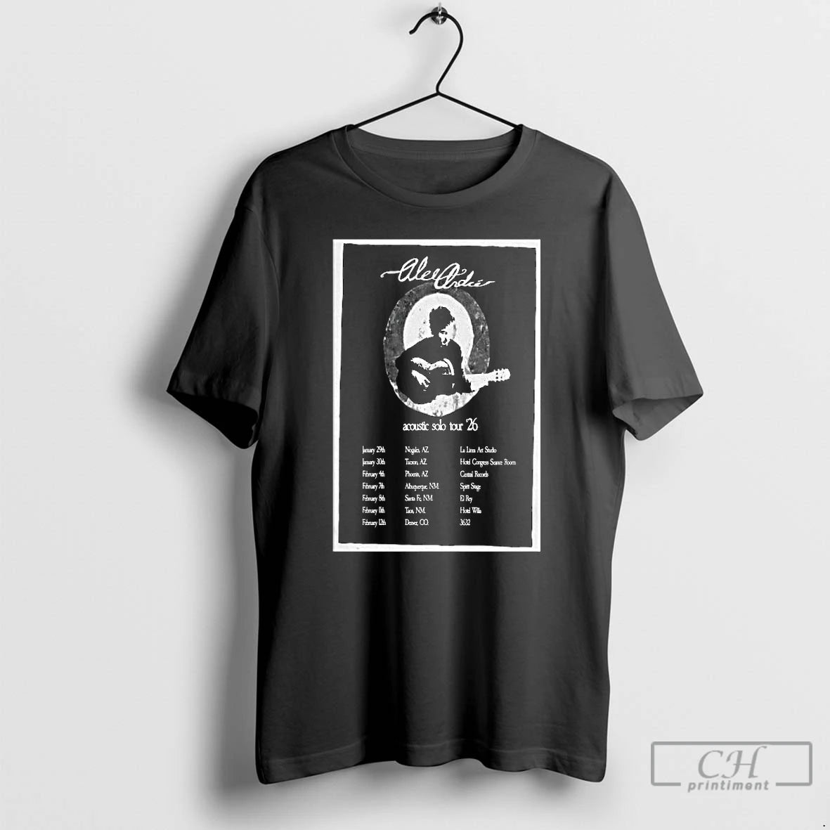 Premium Alec Andre Ruvalcaba Acoustic Solo Tour 2026 T-Shirts, Hoodie, Sweatshirt | AU01DripNestTees.com