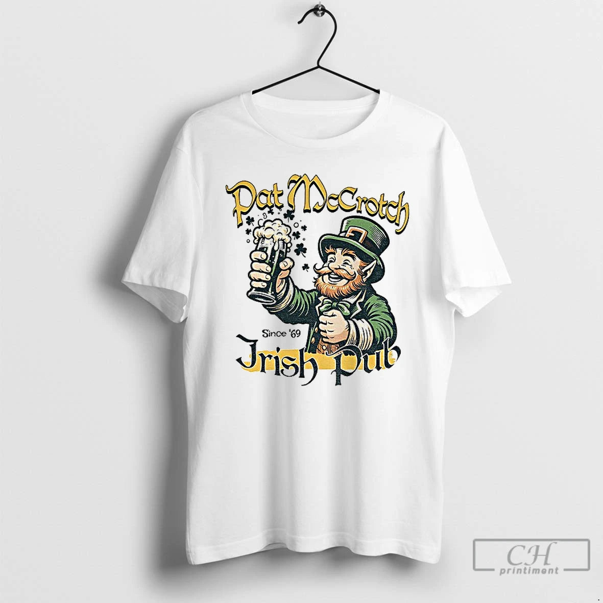 Premium Alien Pat Mccrotch Irish Pub St Patricks Day Since 69 T-Shirts, Hoodie, Sweatshirt | AU01DripNestTees.com