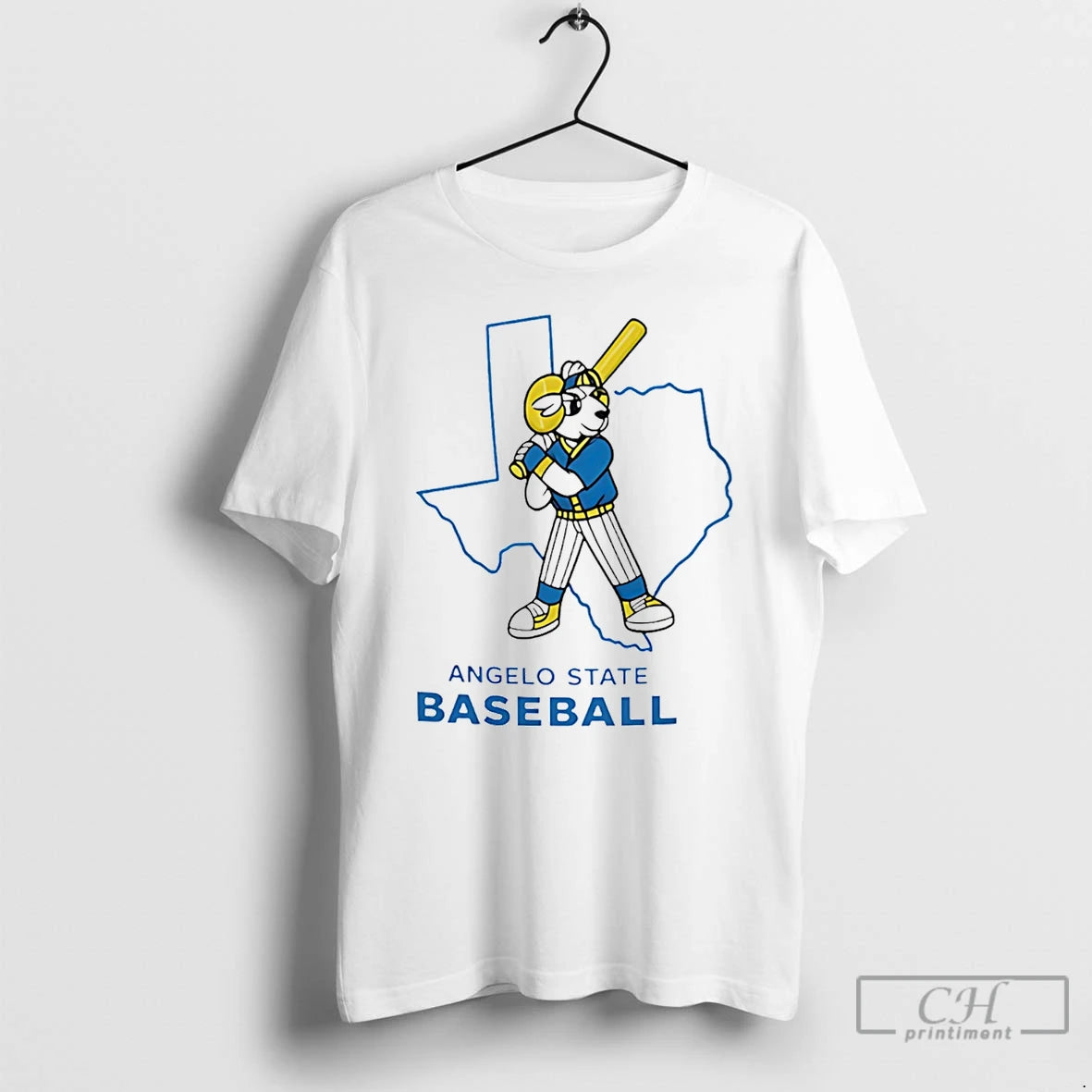 Premium Angelo State Baseball 2026 Mascot State T-Shirts, Hoodie, Sweatshirt | AU01DripNestTees.com