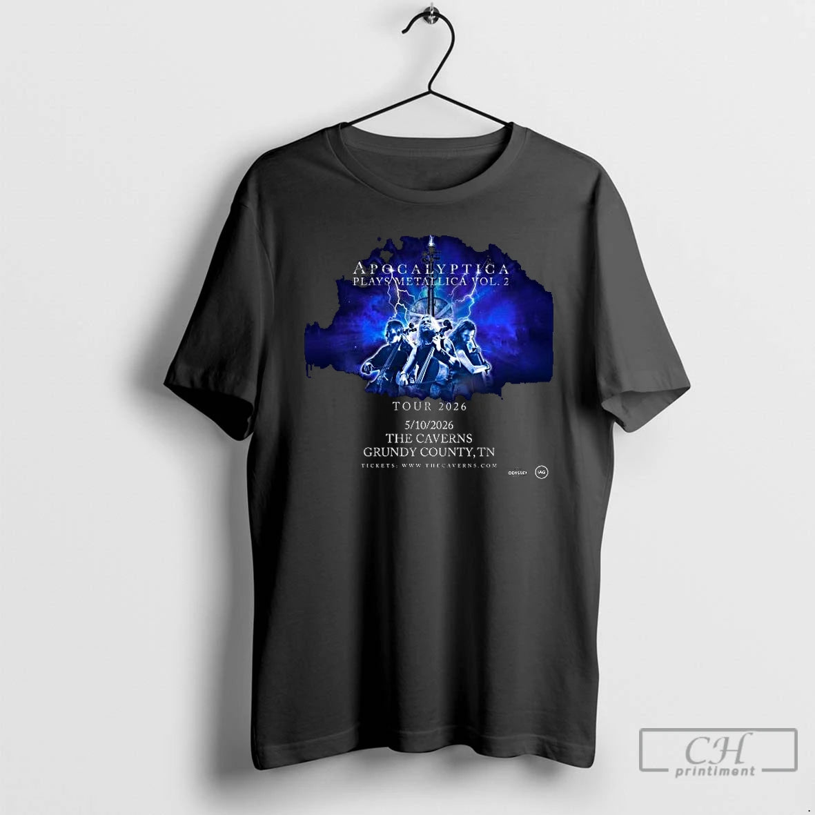 Premium Apocalyptica The Caverns May 10 2026 Concert T-Shirts, Hoodie, Sweatshirt | AU01DripNestTees.com