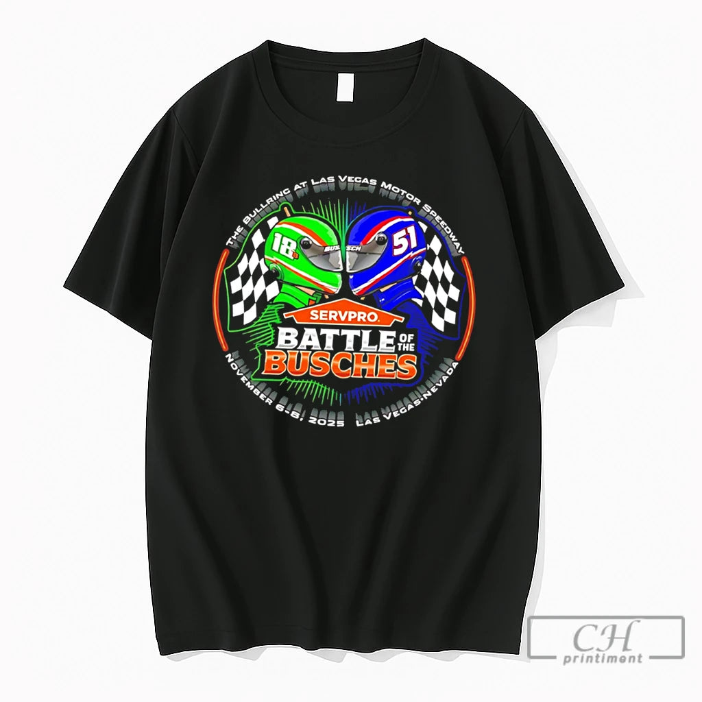 Premium Battle Of The Bushes Kyle Busch Vs Brexton Busch Tee
