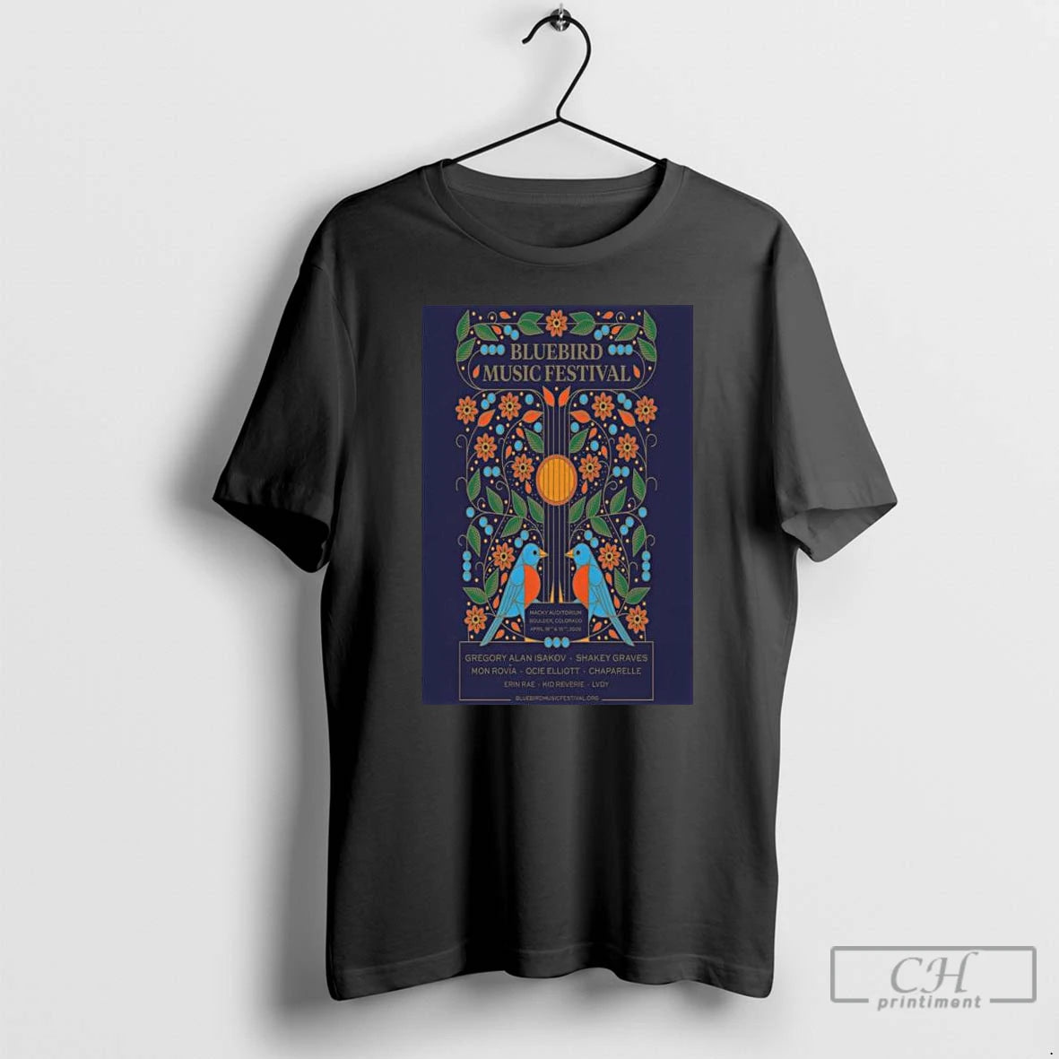 Premium Bluebird Music Festival Apr 18 19 2026 Macky Auditorium In Boulder Co T Shirts Hoodie, Sweatshirt