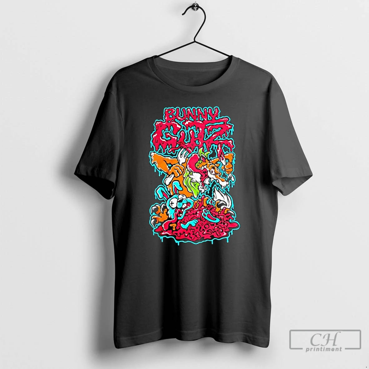 Premium Bunny Gutz Killer Acid Cartoon Graphic T-Shirts, Hoodie, Sweatshirt | AU01DripNestTees.com